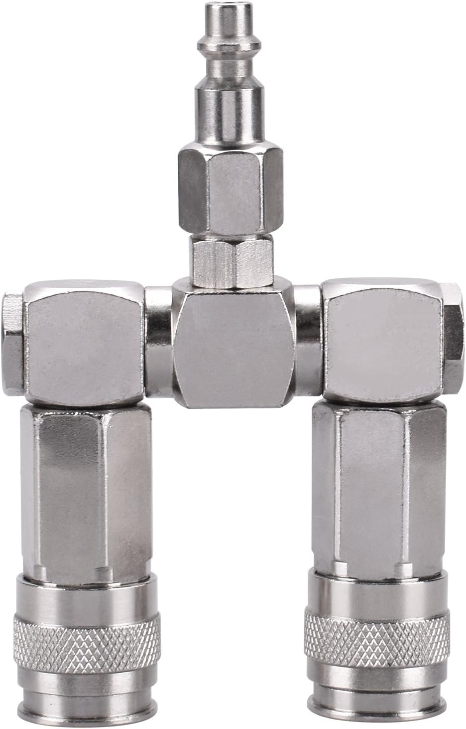 WYNNsky 2-Way Air Hose Splitter, Quick Connect Manifold - Efficient Splitting
