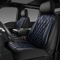CAR PASS Piping Luxury PU Leather Front Seat Covers - Waterproof