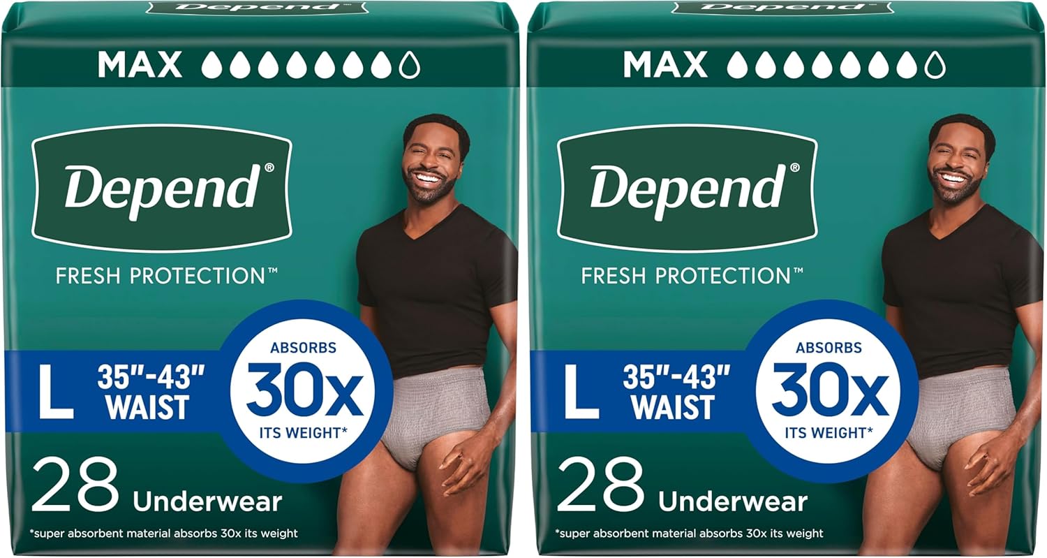 Depend Fresh Protection Adult Incontinence Underwear for Men