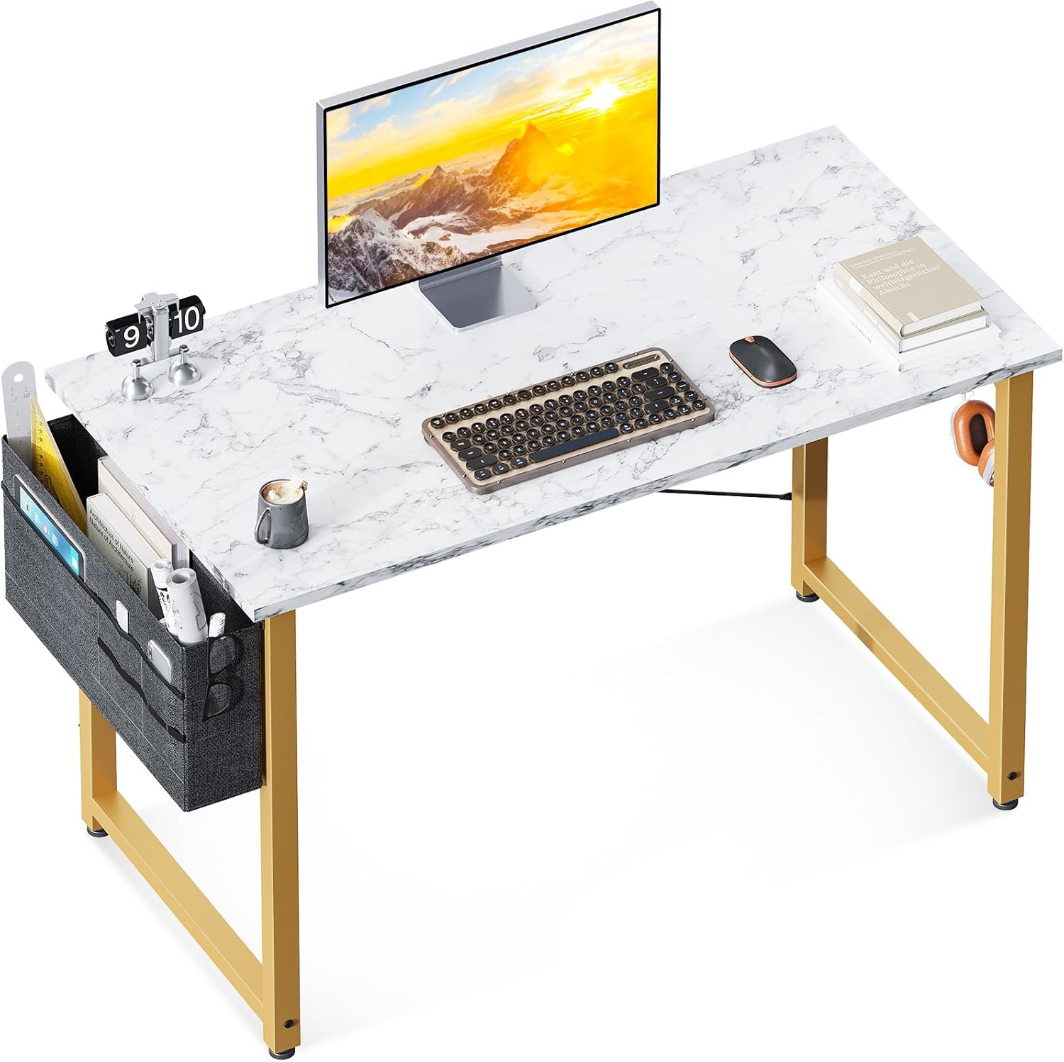 Compact 40 Desk with Storage & Headphone Hook