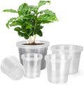10/8/6/5 in Clear Nursery Pots 16 Pack - Versatile Starter Pots