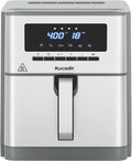 Kucadir 10 Quart Air Fryer - Family-Size, 6 Functions, Ceramic Nonstick, Dishwasher-Safe