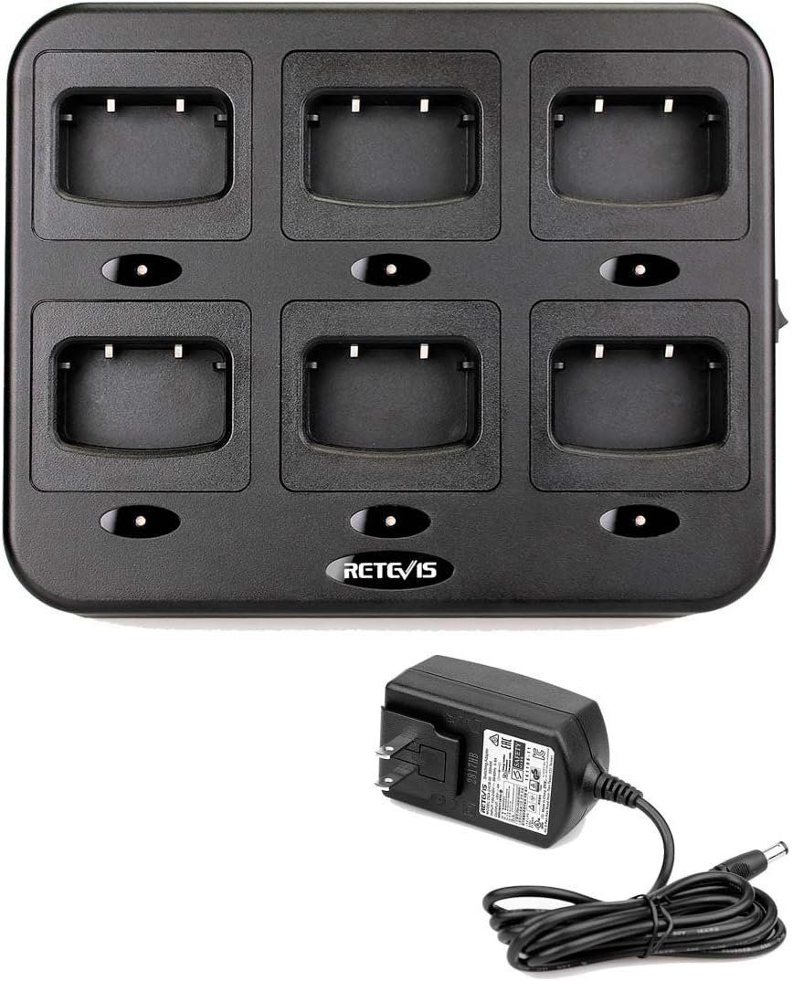 Retevis Six-Way Charger for H-777 and Baofeng Two Way Radios