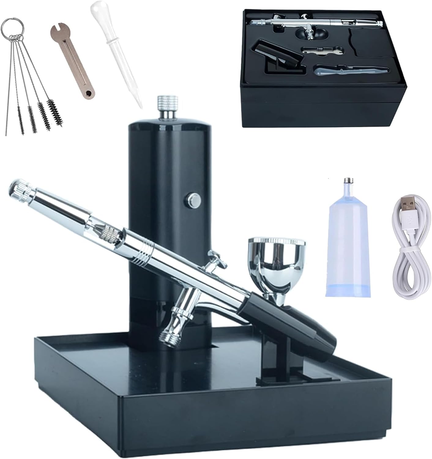 Cordless Airbrush Kit with Holder for Versatile Applications