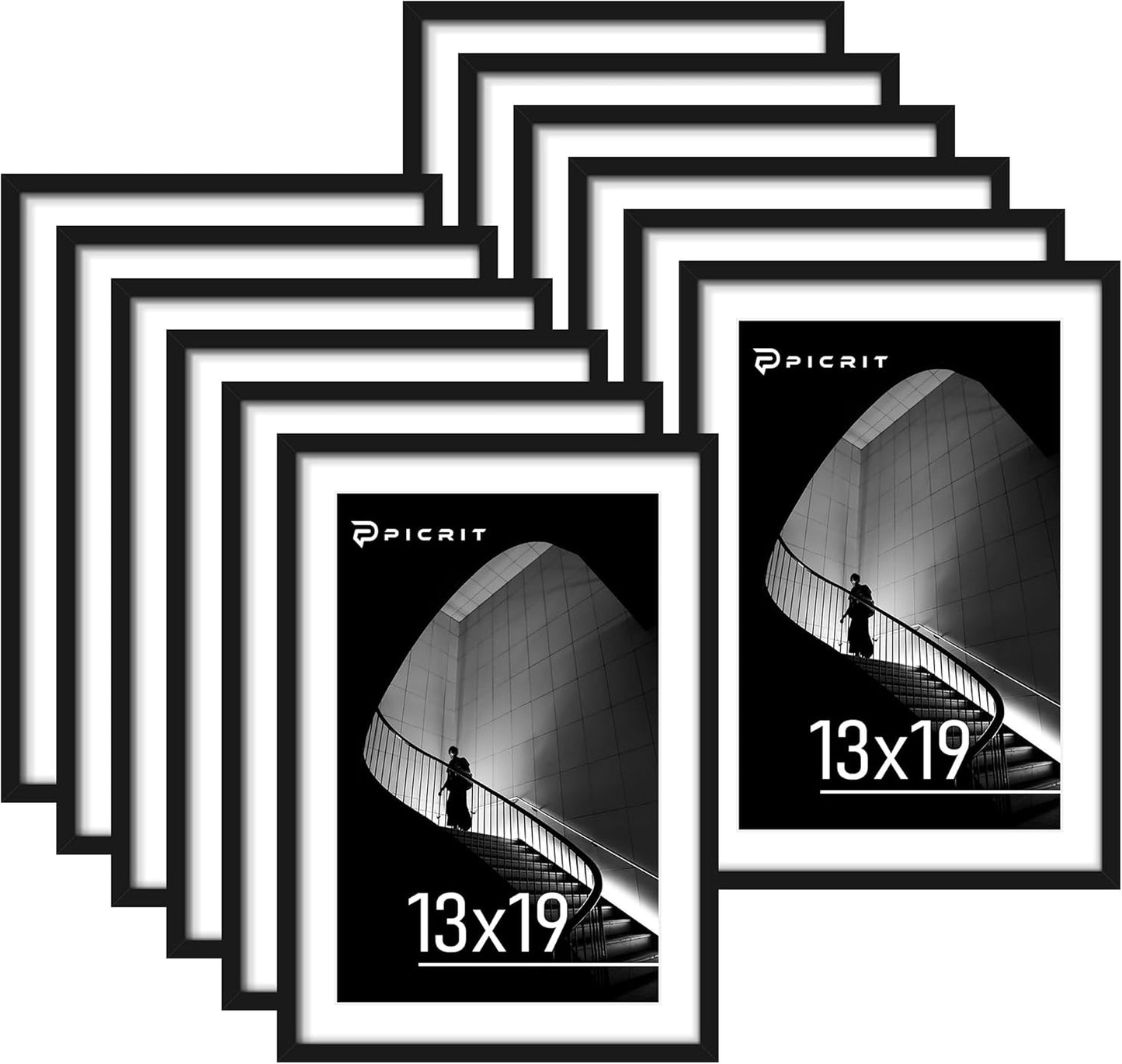 Picrit 13x19 Poster Frame Set of 12 for Home Decor Display