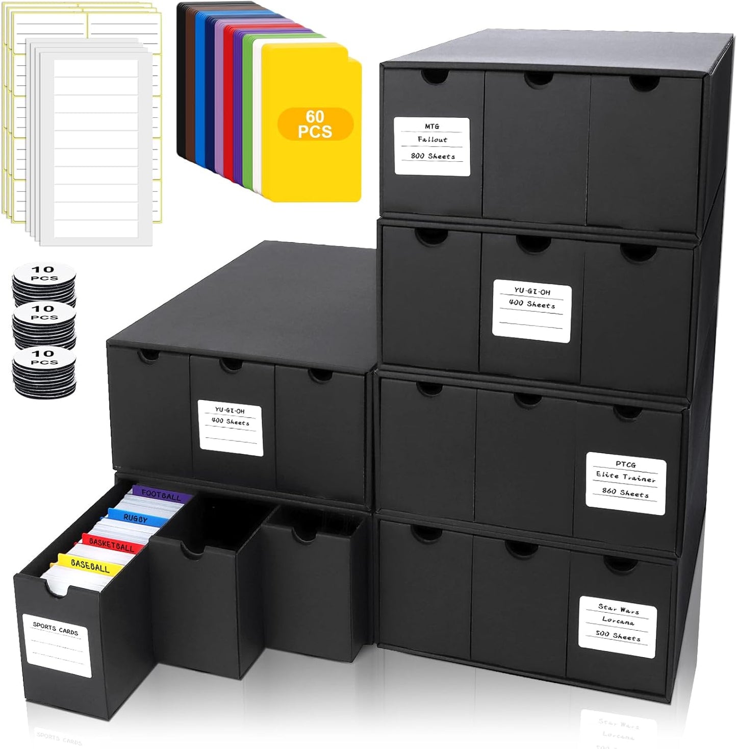 Trading Card Storage Box for TCG, YGO, MTG, Baseball Cards