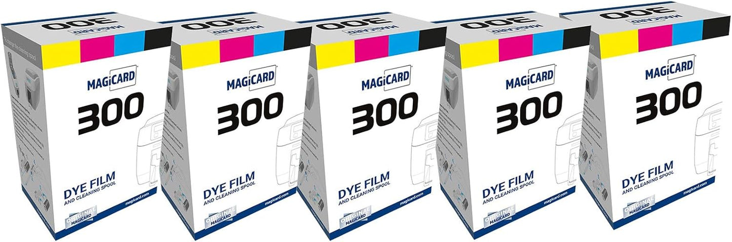Bodno 5 x Magicard 300 Printer Ribbon for Vibrant Prints
