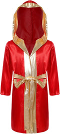 Boys Boxing Costume Metallic Hooded Boxing Costume Set - Champion Look