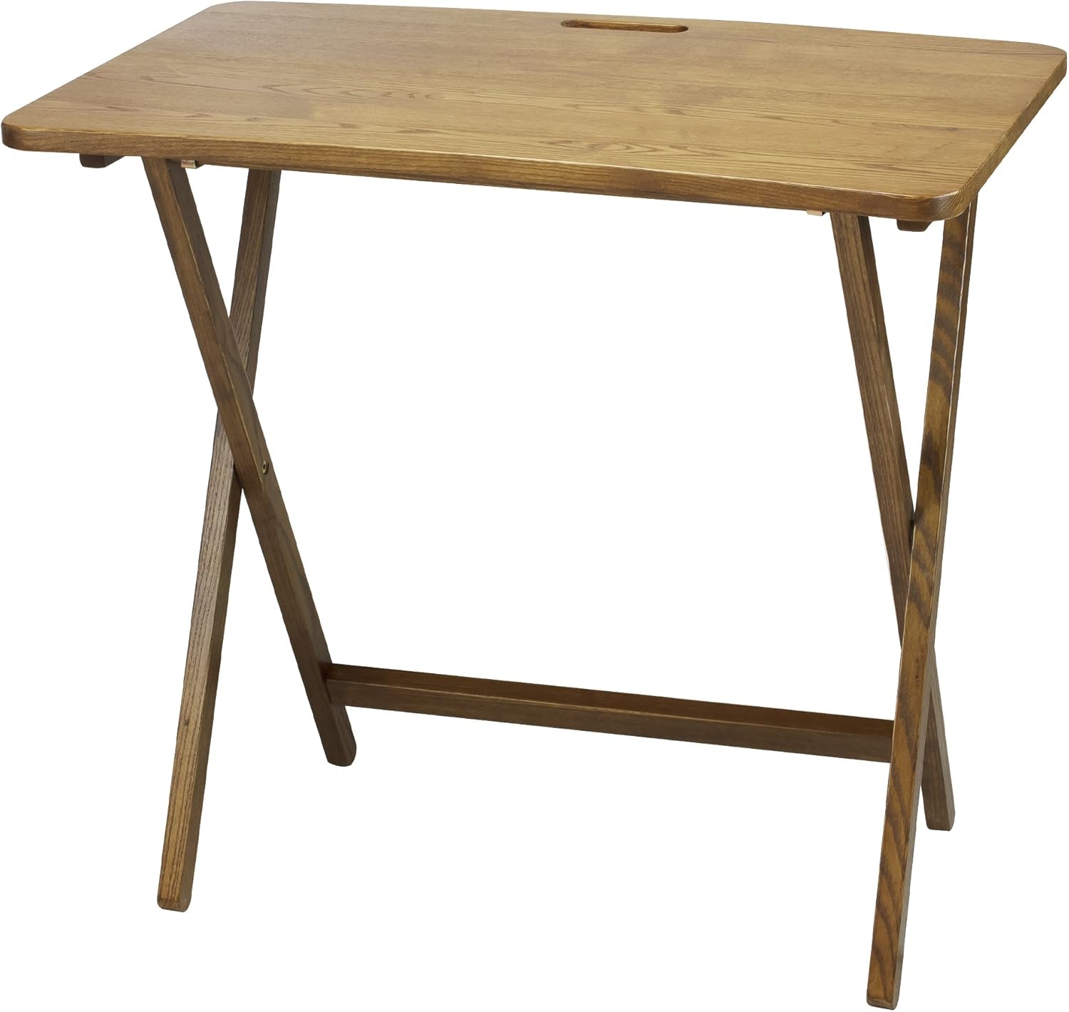 Solid Red Oak Folding Table for Stylish Spaces