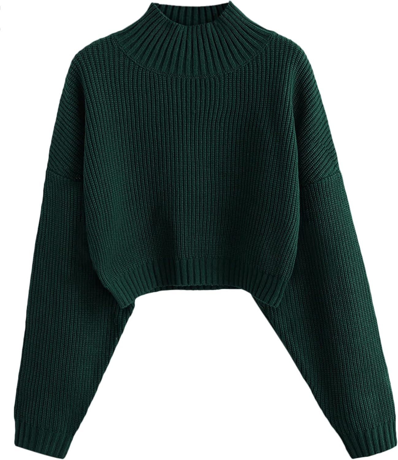 ZAFUL Women's Cropped Turtleneck Sweater for Stylish Comfort