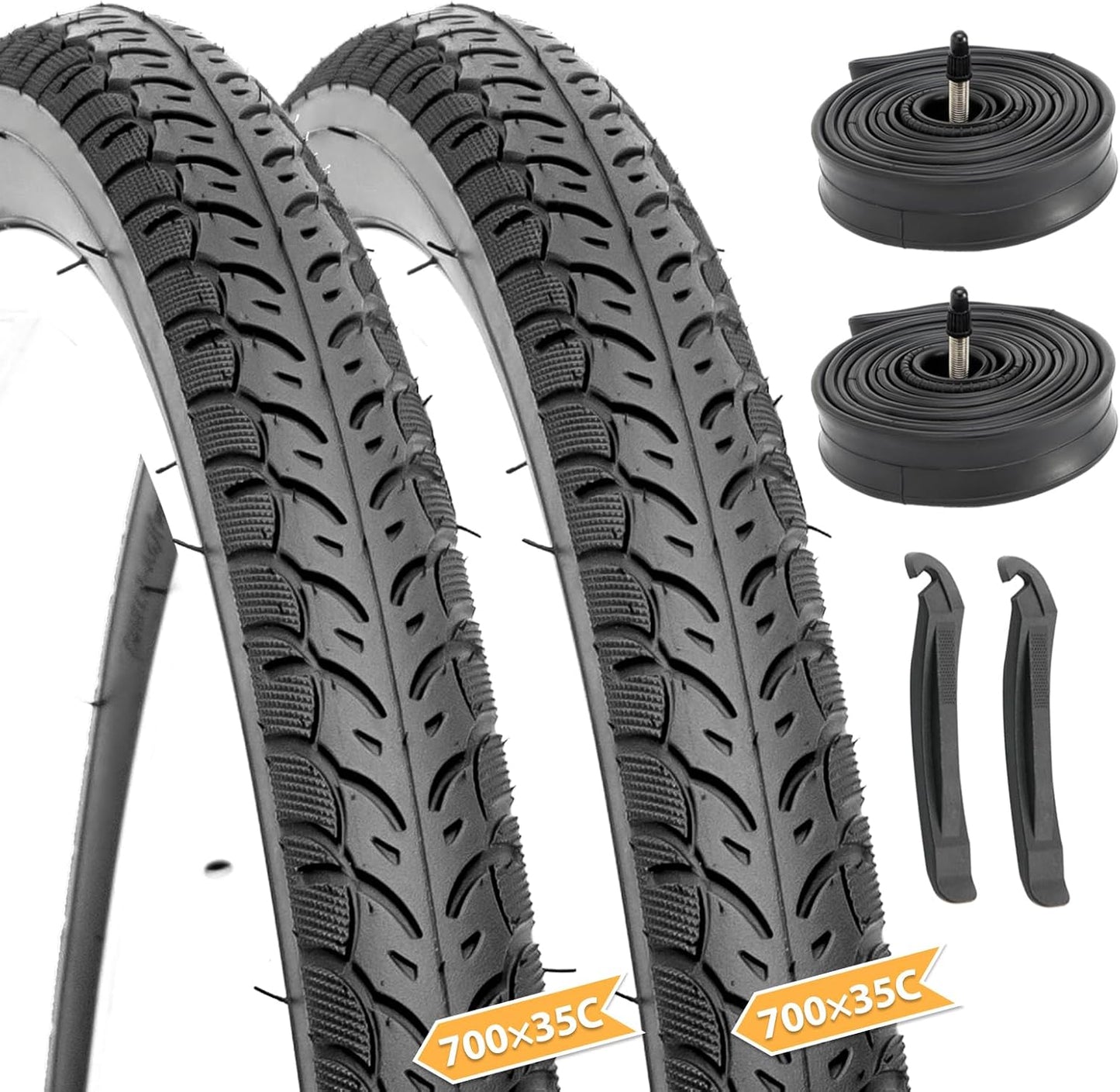 Hycline Road Bike Replacement Tire Set for City Commuters