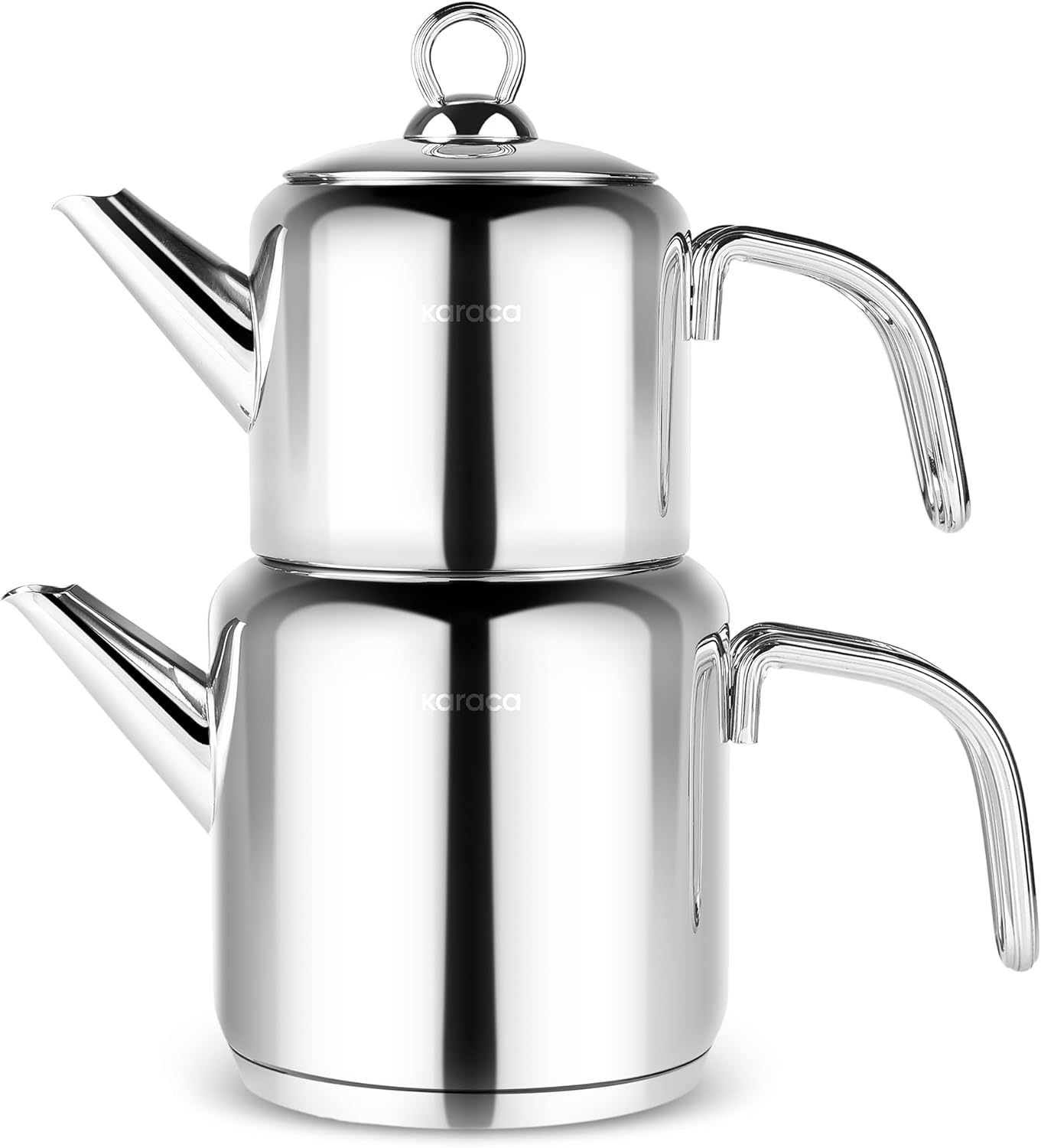 Karaca New Mani Turkish Tea Set: Elegant Stainless Steel Design
