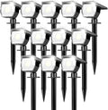 Peasur 12 Pack Solar Spotlights Outdoor - Bright COB Landscape
