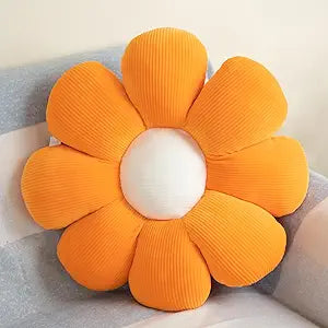 Daisy Flower Throw Pillow - Cute Flower Shaped Cushion for Decor