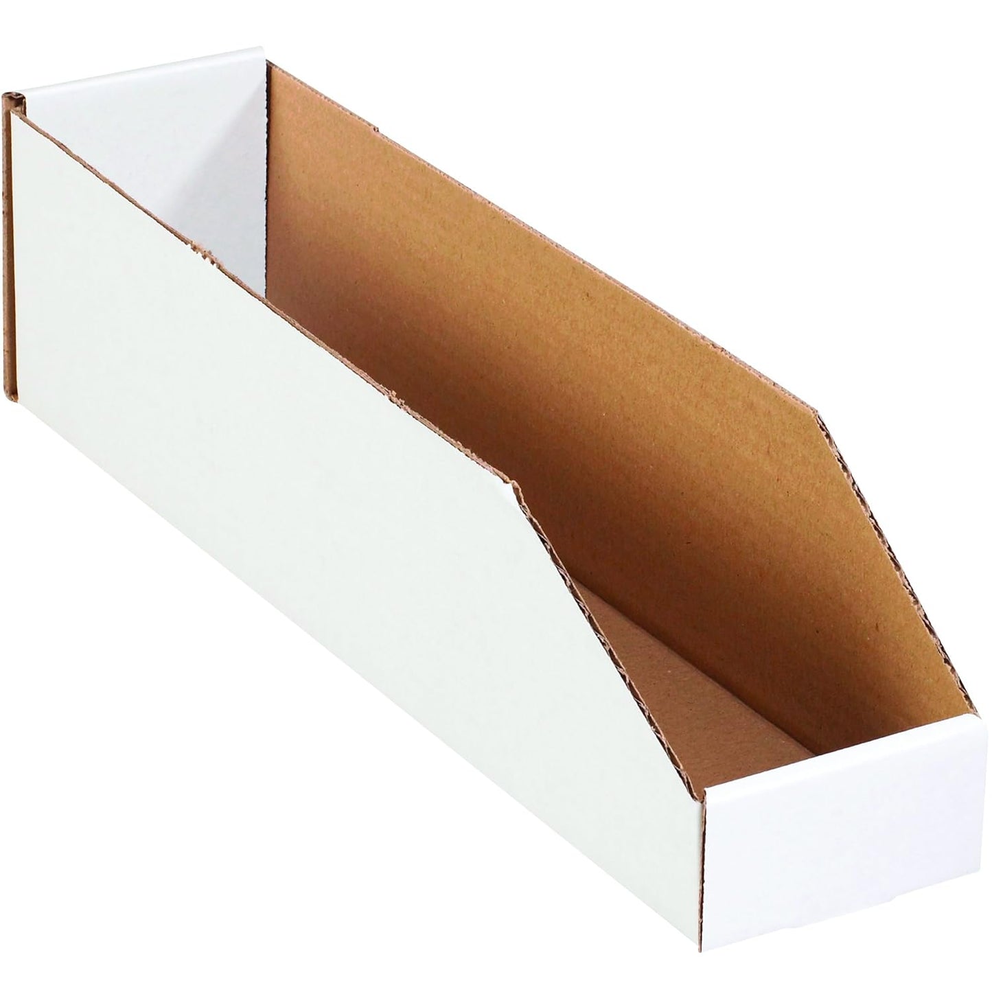 Open Top Bin Boxes 4in x 18in x 4.5in - Durable Storage Solution