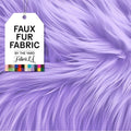 Lavender Faux Fur Fabric by the Yard - 108in x 60in, 3 Yard - Plush