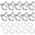1.5in 304 Stainless Steel Tri-clamp 10PCS with Gaskets - Heavy Duty