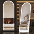 Sweetcrispy Arched Full Length Mirror with LED Lights - Full Body View