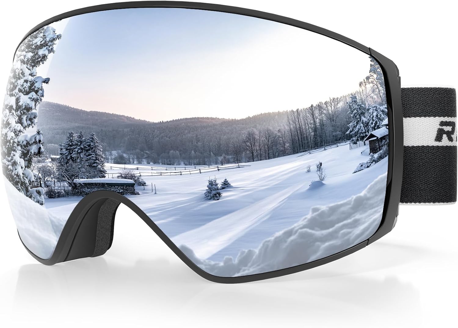 RIOROO Magnetic Ski Goggles: Anti-Fog + UV Protection