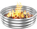 Metal Fire Pit Ring 4 ft Diameter - Spacious Outdoor Bonfire Ring