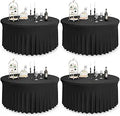 Spandex Round Tablecloth 4 Pack 108 in - Fitted 48 in Tables