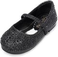 Girls Mary Jane Rhinestone Studded Slip On Ballet Flats - Comfortable
