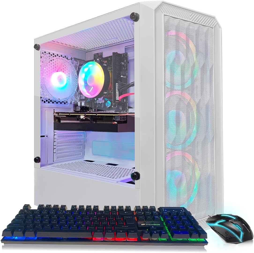 High-Performance Gaming PC with Intel Core i5 and Radeon RX 590