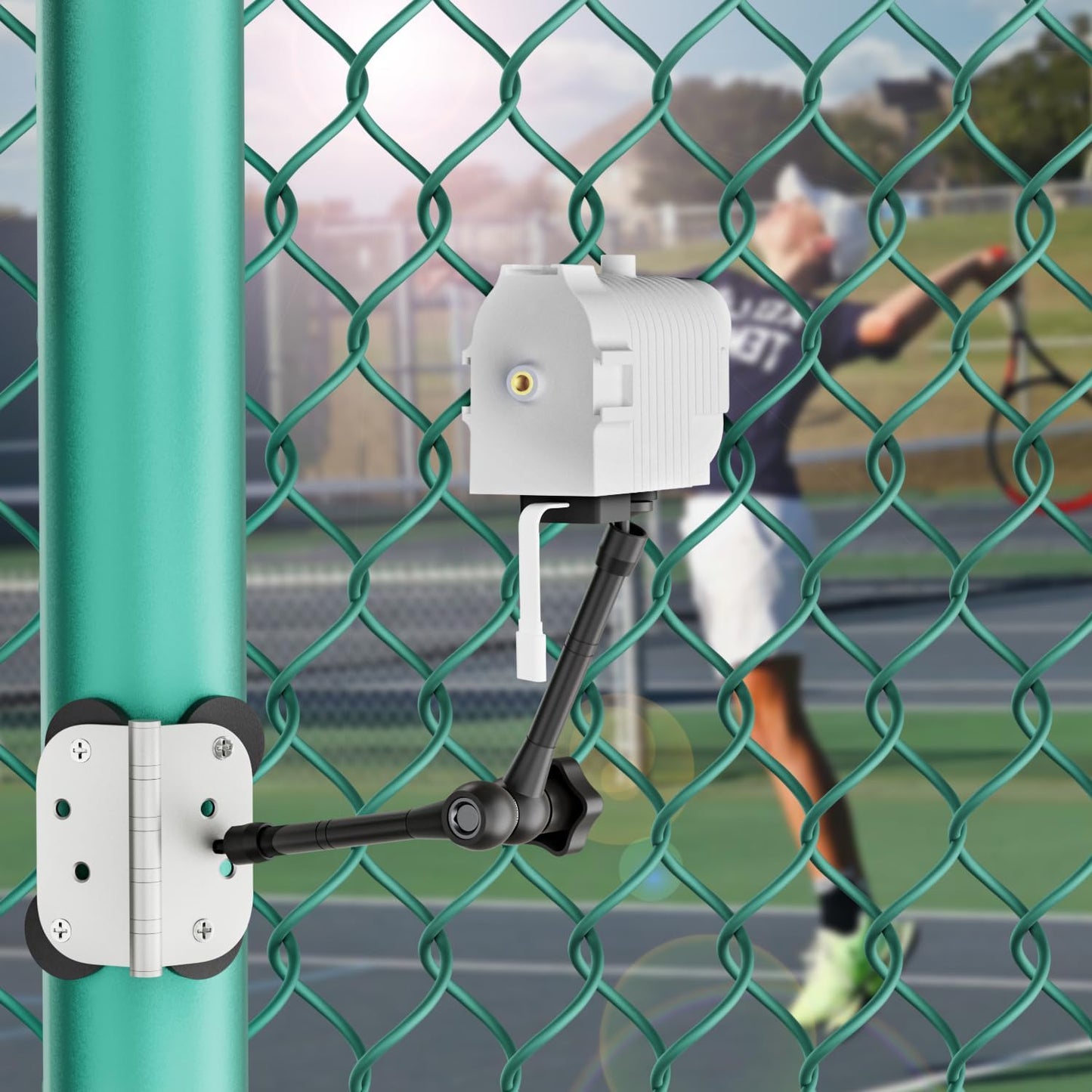 3-in-1 Magnetic Fence Mount for Mevo Start with Shade & Fan