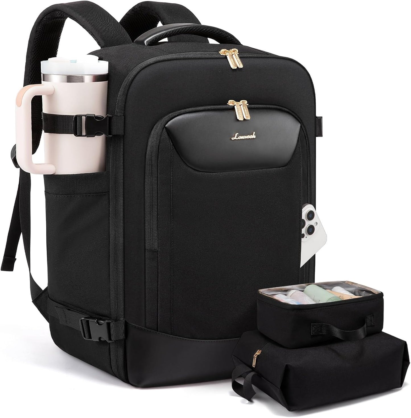 LOVEVOOK 40L Travel Backpack for Women Men - Perfect Carry-On