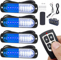 Led Warning Lights 4pcs Ultra Slim Sync Strobe Kit - Bright