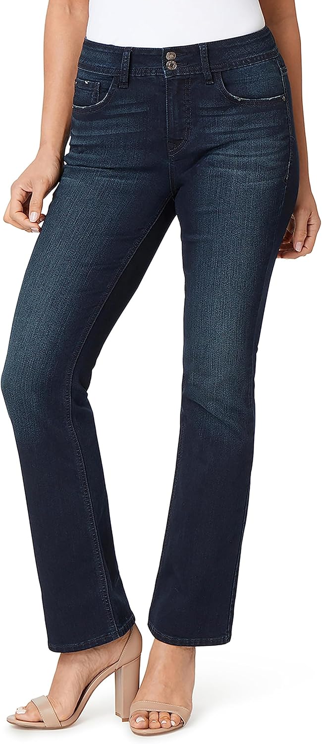 Angels Forever Young Curvy Bootcut Mid-Rise Jeans for Women