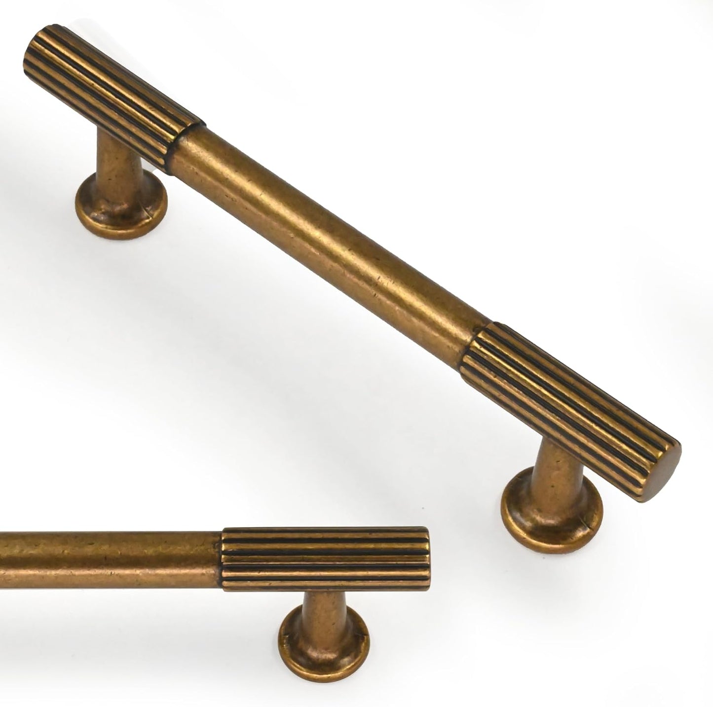 Antique Brass Cabinet Pulls 3.75 Inch for Vintage Style Decor