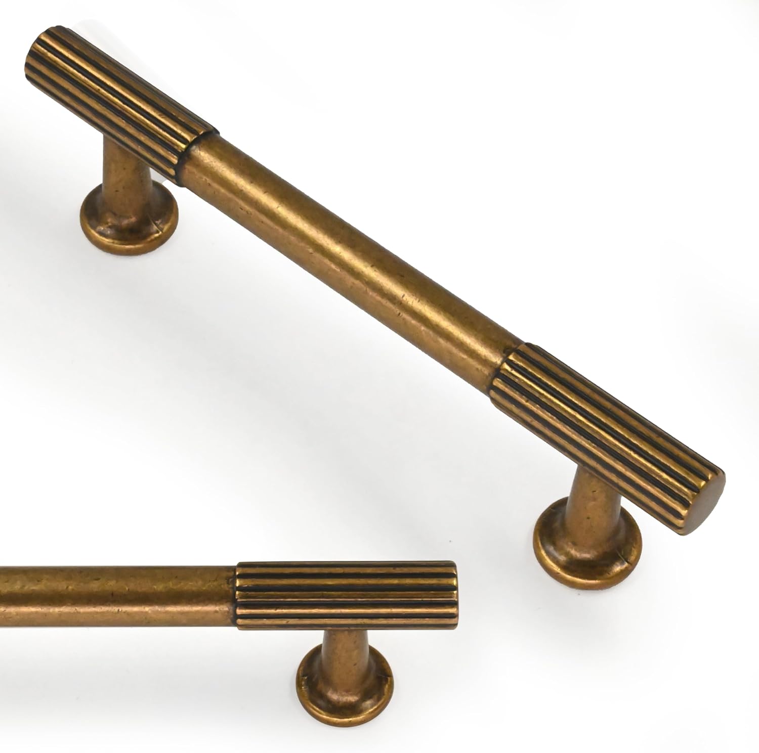Antique Brass Cabinet Pulls 3.75 Inch for Vintage Style Decor