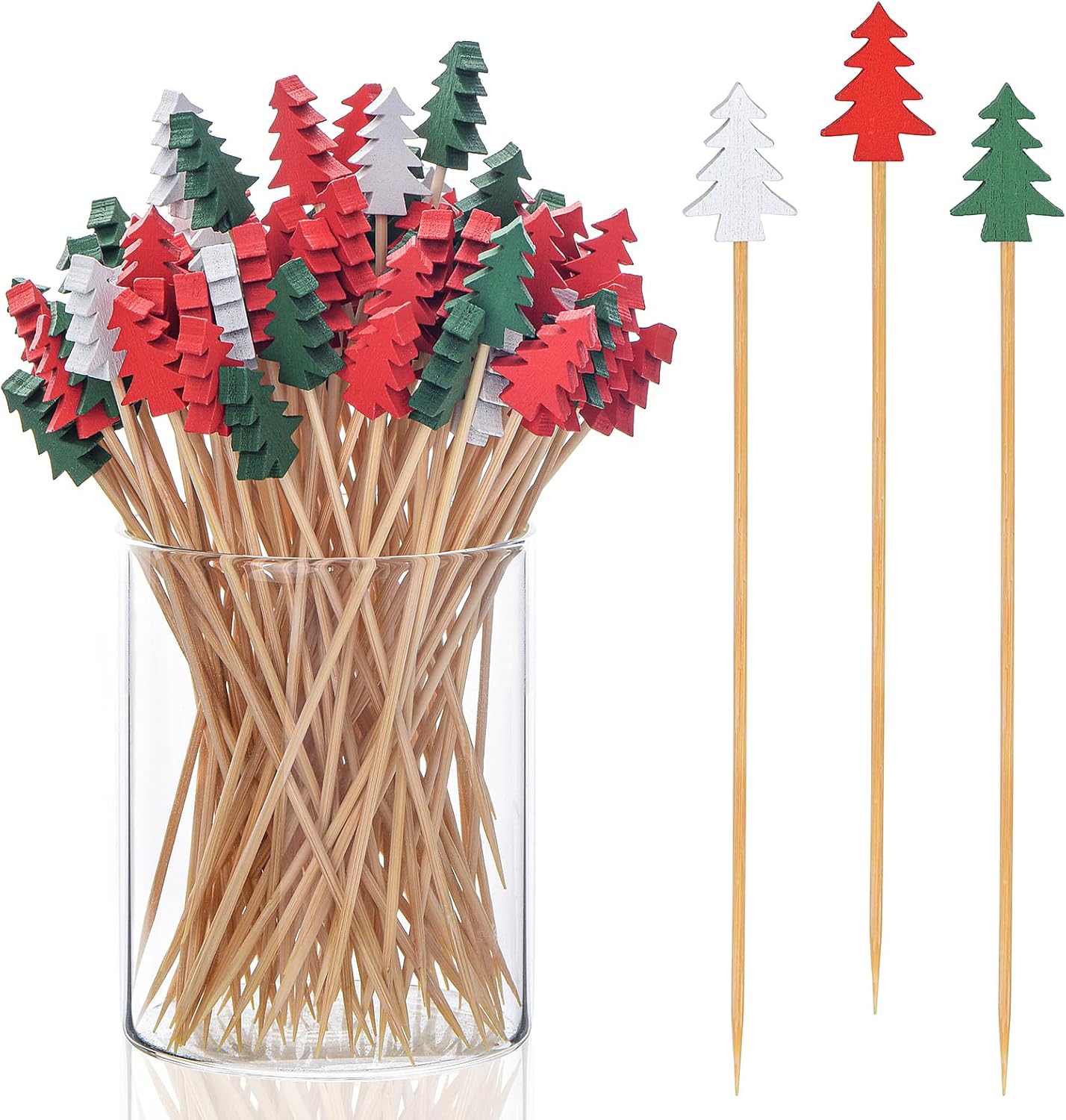 Bamboo Cocktail Picks: 100 Pack Appetizer Toothpicks