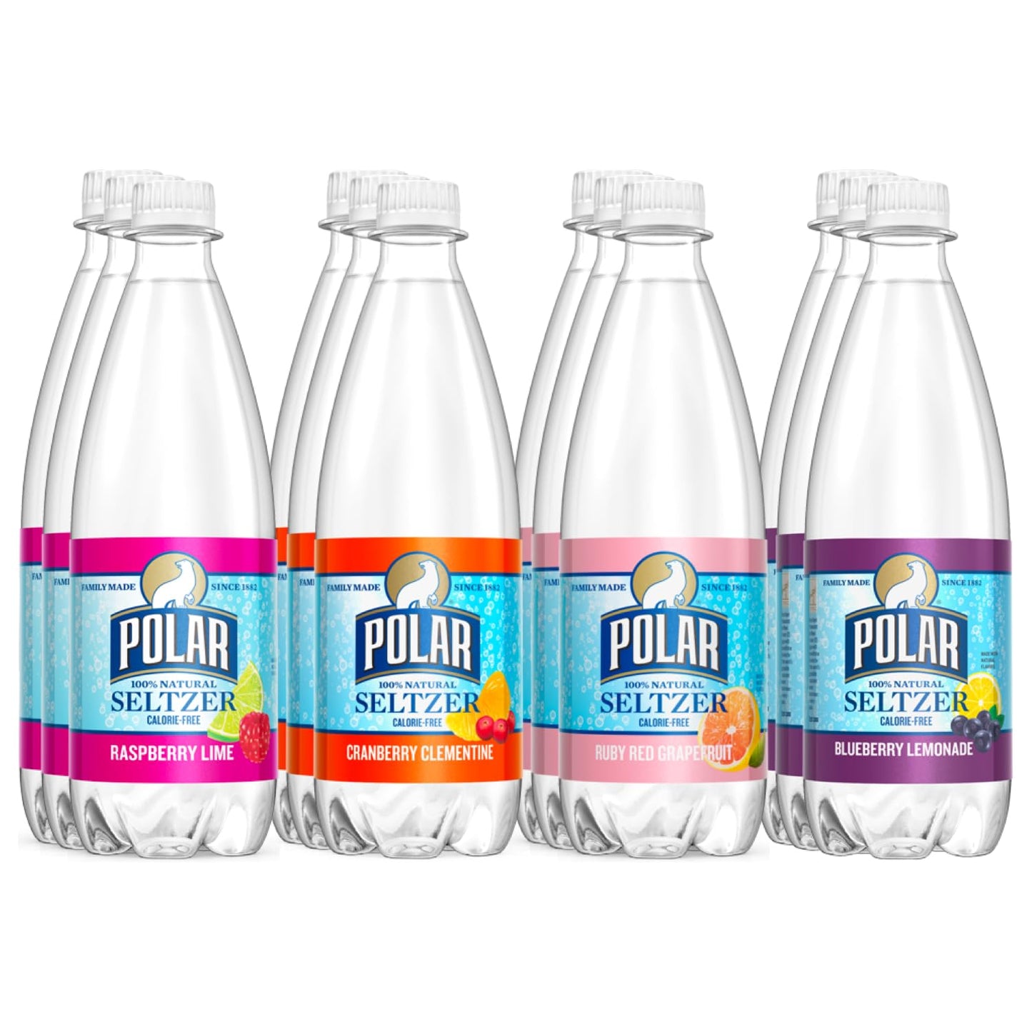 LastFuel Polar Seltzer Variety Pack - Refreshing Citrus Berry Flavors