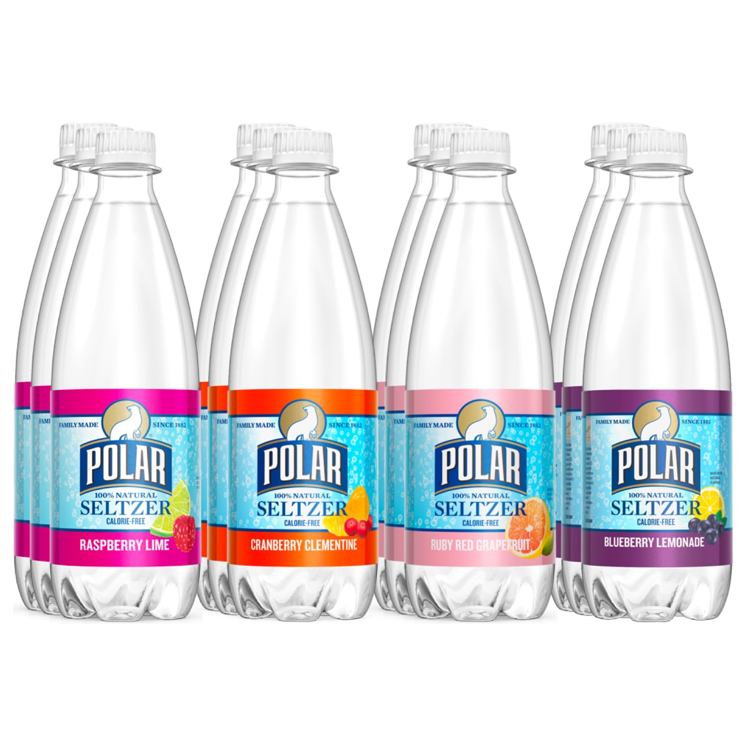 LastFuel Polar Seltzer Variety Pack - Refreshing Citrus Berry Flavors