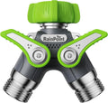 RAINPOINT Garden Hose Splitter: Heavy Duty 2 Way Water Spigot