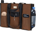Utility Water Resistant Tote Bag with 13 Pockets - Durable Daily Work