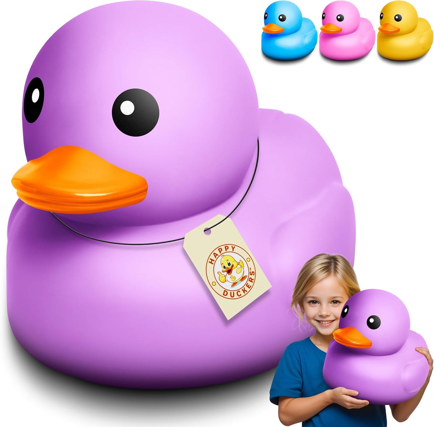 Giant Rubber Duck - 13.3 Inches Extra-Large Bath Toy for Fun