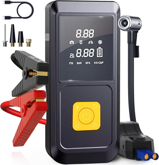 Junfire 3-in-1 Power Pack: Portable Tire Inflator + Jump Starter