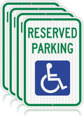 OLANZU Handicap Parking Sign Pack of 4 Durable and Visible