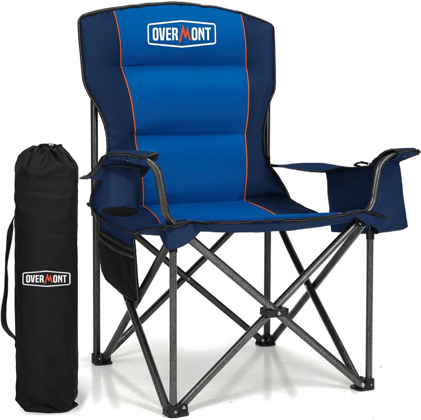 Overmont Oversized Folding Camping Chair - 450lbs Support