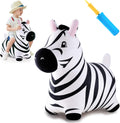 iPlay iLearn Bouncy Pals Zebra Hopping Horse - Soft Plush Hopper