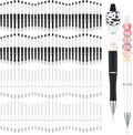 Beadable Ballpoint Pens 150 Pack Black and White - Bulk School & DIY