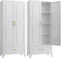 75in Kitchen Pantry Cabinet with Drawer and Adjustable Shelves - Tall