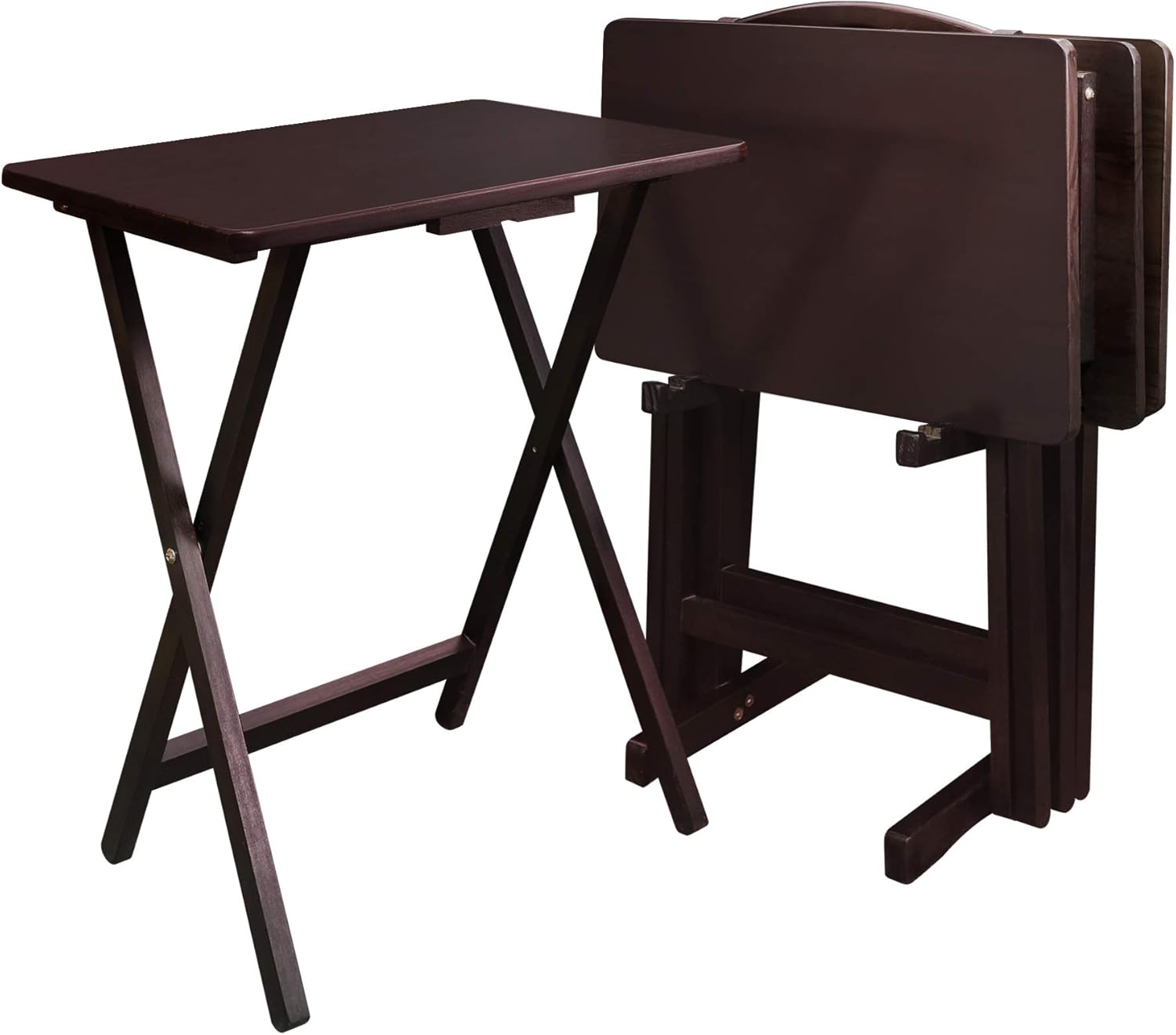 Casual Home 5 Piece Tray Table Set for Living Room Needs