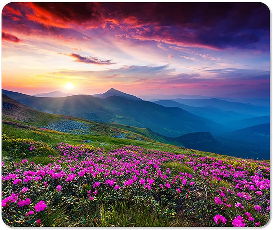 Mountain Scenic Large Mousepad - Nature's Beauty for Better Productivity