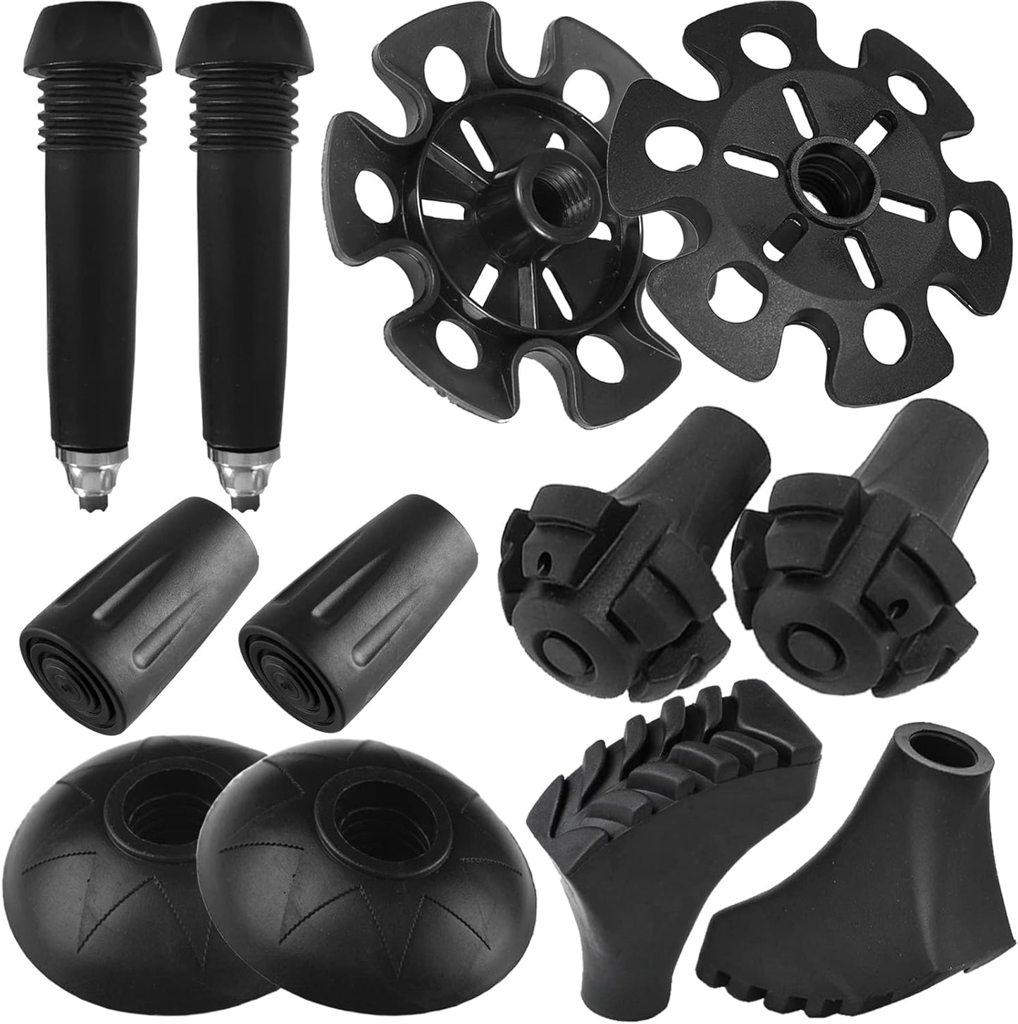Favuit 6Pcs Hiking Pole Rubber Tips - Protect Your Poles!