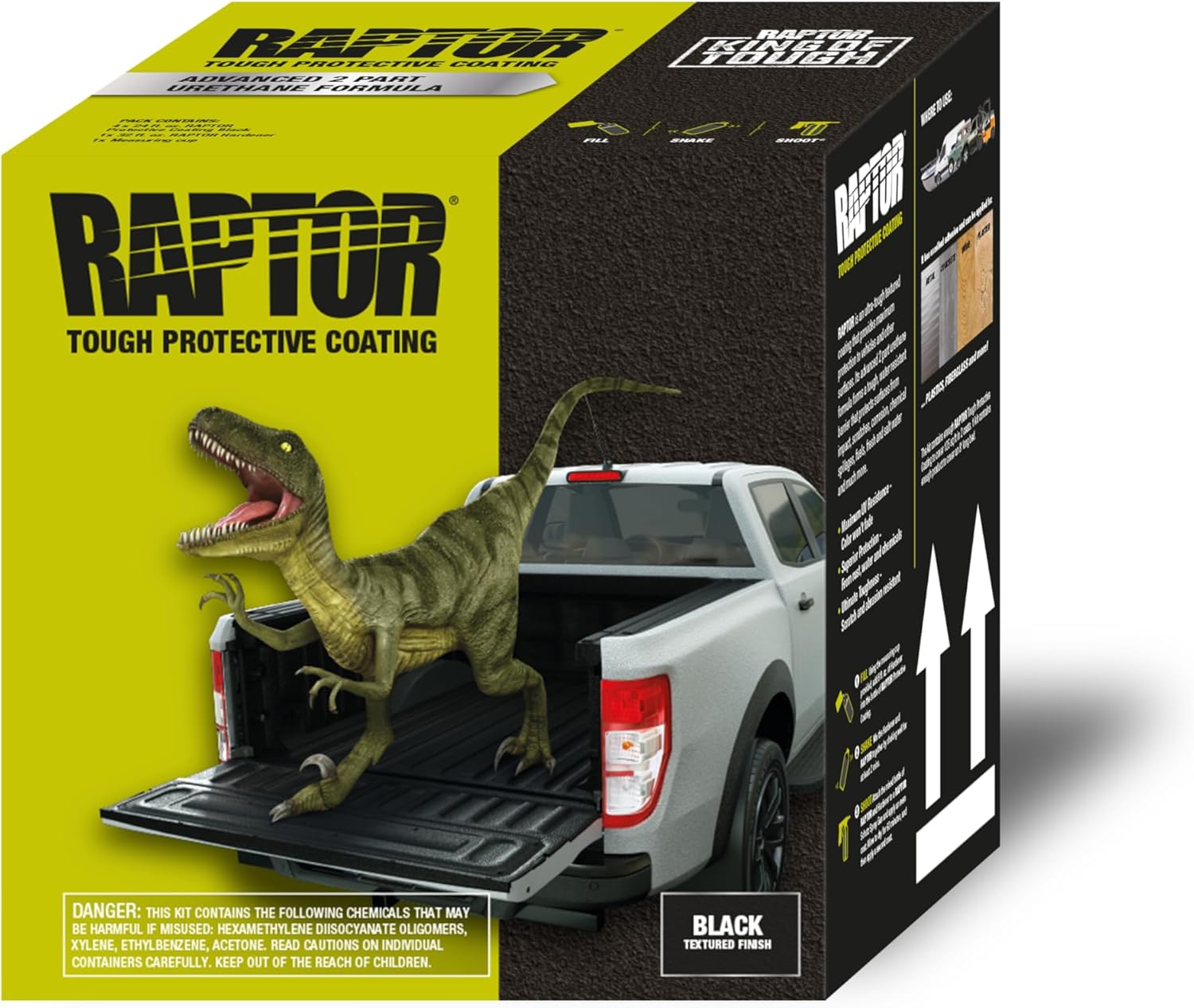 Raptor Black Urethane Spray-On Truck Bed Liner for Tough Protection