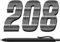 208 Pack Black Pens - Medium Point Retractable Ballpoint Pens